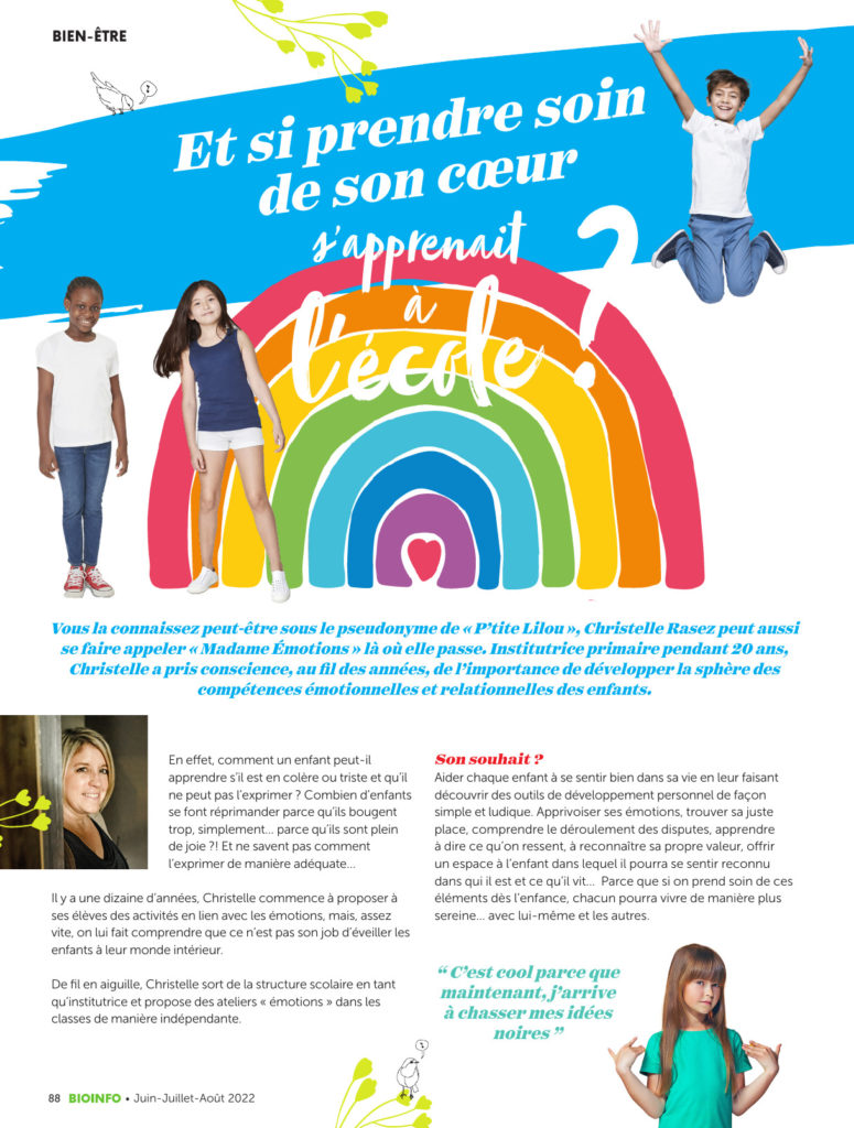 Article autour des ateliers de Christelle Rasez