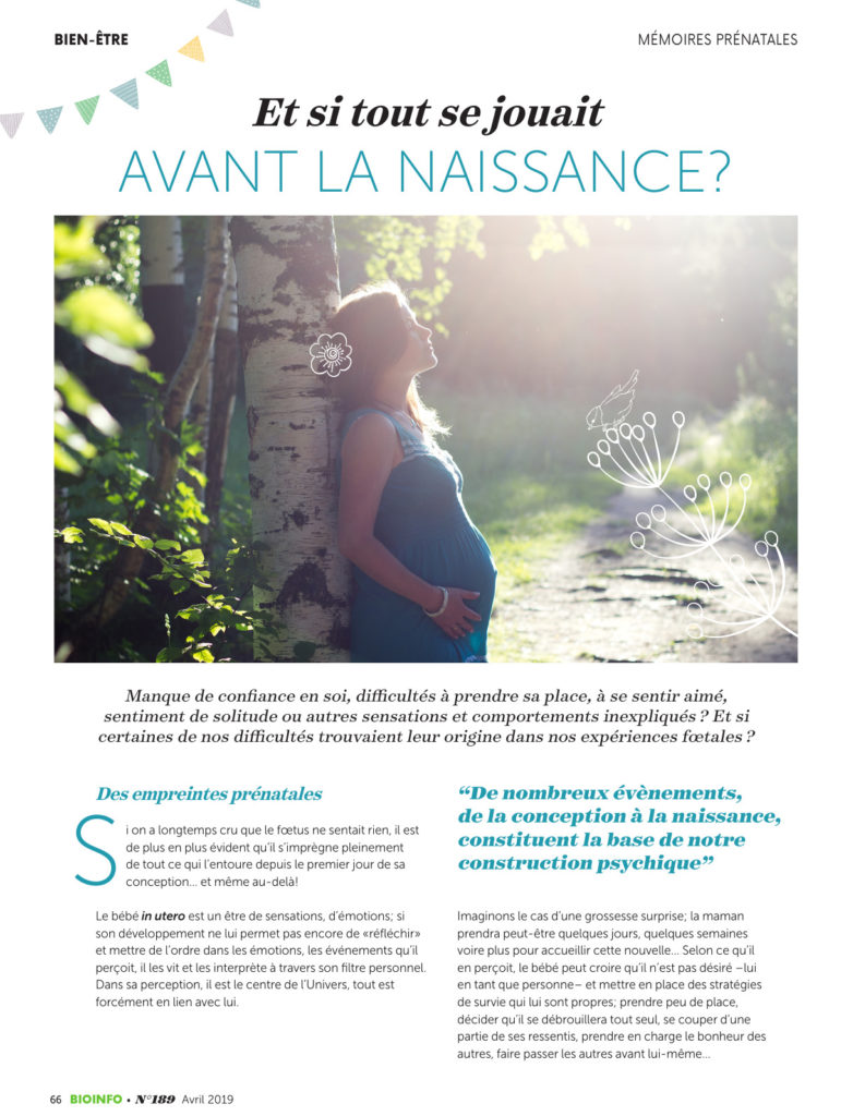 Danse de Vie - Naitre Parents Marie Fournier Bio Info - Mémoires prénatales